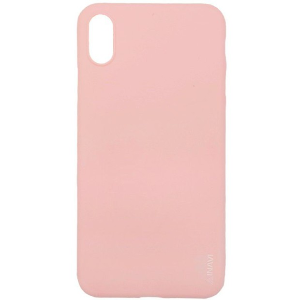 Силіконовий чохол iNavi Color для iPhone XS Max (персиковий)