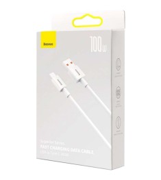 USB-кабель Baseus Superior 100W (2м) (Type-C to Type-C) (Білий) CATYS-C02
