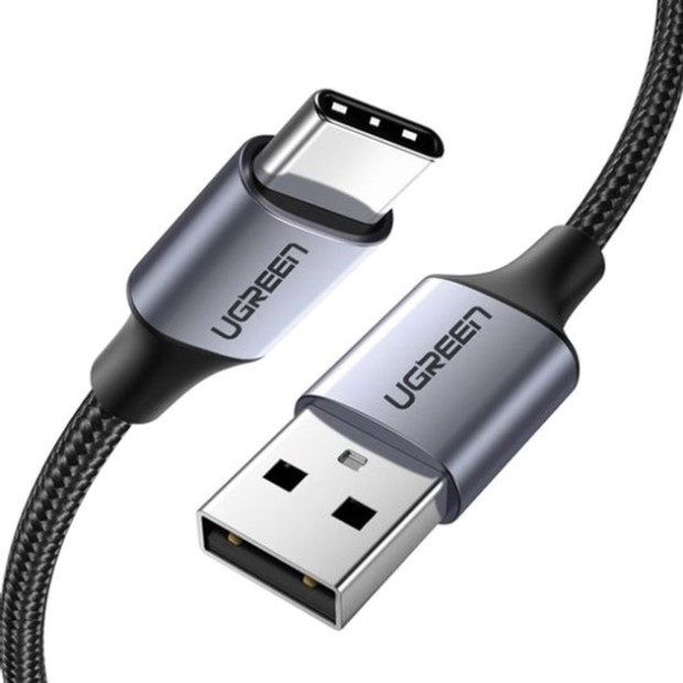 USB-кабель UGREEN US288 3A (1.5м) (Type-C) (Чорний) (60127)