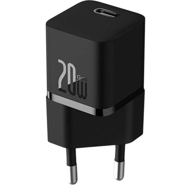 Baseus GaN5 20W (1Type-C) Black Charger-Adapter CCGN050101, Харків, Київ, Україна