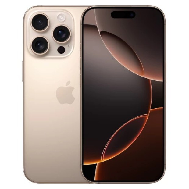 Мобільний телефон Apple iPhone 16 Pro 256Gb (Desert Titanium) (Grade A) 97% Б / У O