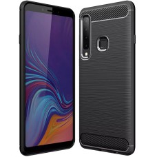 Силикон Polished Carbon Samsung Galaxy A9 (2018) A920 (Чёрный)