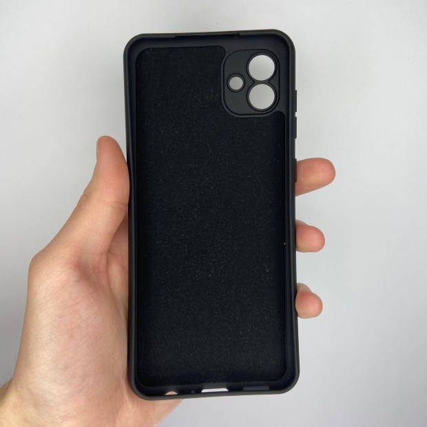 Силікон Original Samsung Galaxy A04 (2022) (ShutCam) (Чорний)