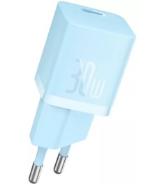 СЗУ-адаптер Baseus GaN5 30W (1Type-C) (Голубой) CCGN070603