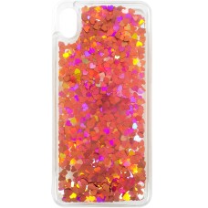 Силикон Liquid Heart Xiaomi Redmi 7A (Розовый)