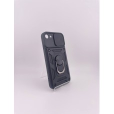 Бронь-чехол Ring Serge Armor Case Apple iPhone 7 / 8 / SE (2020) (ShutCam) (Чёрный)