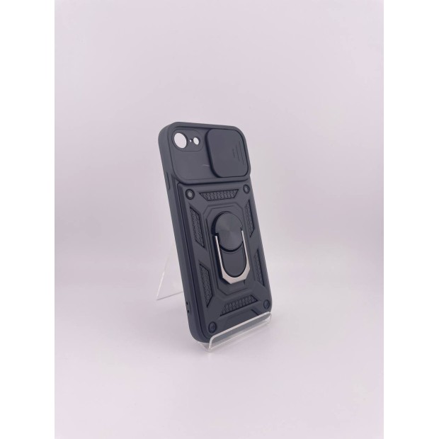Чохол Ring Serge Armor Case для Apple iPhone 7  /  8  /  SE (2020) (ShutCam) (Чорний)