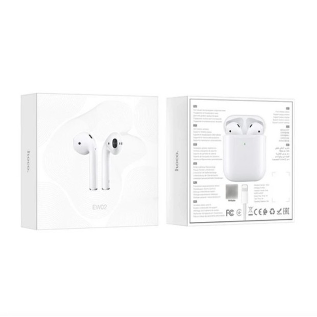 Бездротові навушники-гарнітура Hoco Airpods 2 (EW02) (Білий)