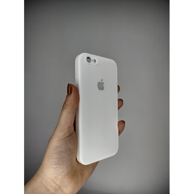 Силіконовий чохол Original Square RoundCam для Apple iPhone 6  /  6s (06) Білий