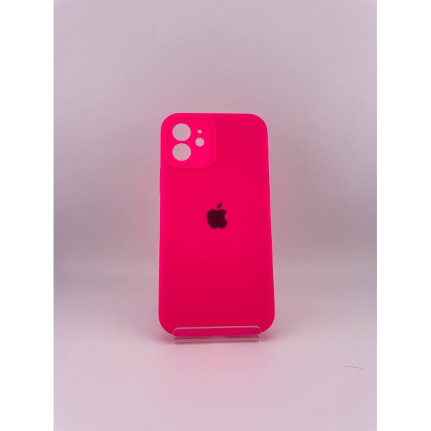 Силикон Original RoundCam Case Apple iPhone 12 (31) Barbie Pink