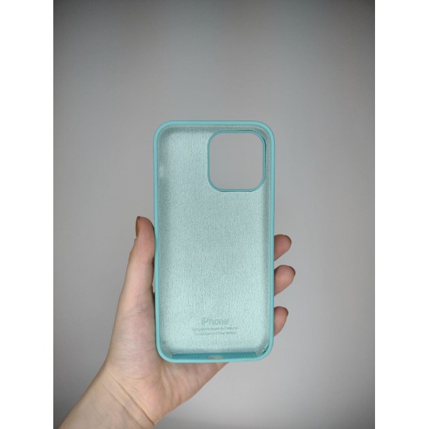 Силіконовий оригінальний чохол для Apple iPhone 14 Pro Max (23) Sea Blue