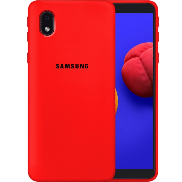 Чохол Original Silicone Case для Samsung Galaxy A01 Core (Червоний)