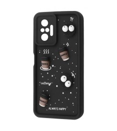Чехол Pretty Things Case Xiaomi Redmi Note 10 Pro (Black/Coffee)
