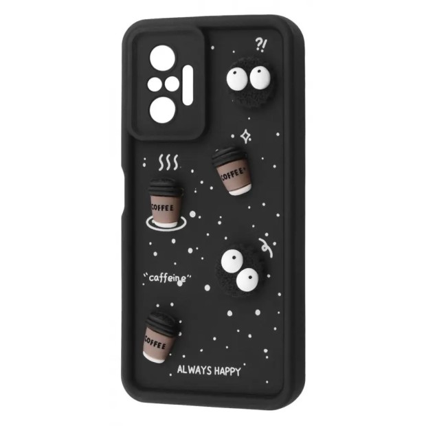 Чохол Pretty Things Case Xiaomi Redmi Note 10 Pro (чорний / кофейний)