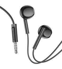 Проводные наушники-гарнитура вкладыши Borofone BM76 (Чёрный)