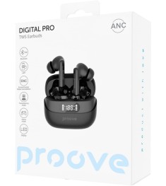 Бездротові вакуумні навушники-гарнітура Proove Digital Pro ANC (APP) (Чорні) TWA..