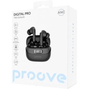 Бездротові вакуумні навушники-гарнітура Proove Digital Pro ANC (APP) (Чорні) TWAP54002201