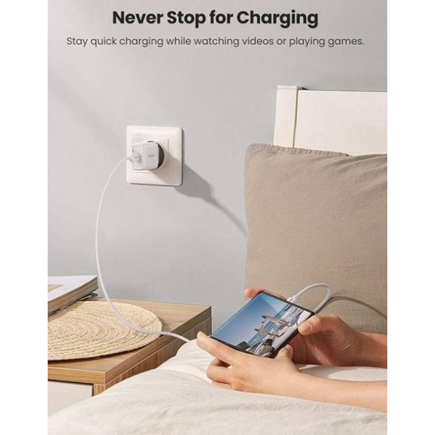 Адаптер живлення UGREEN CD122 18W QC3.0 (1USB) (білий)