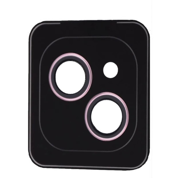 Захисне скло на камеру Achilles Apple iPhone 15  /  15 Plus (рожеве)