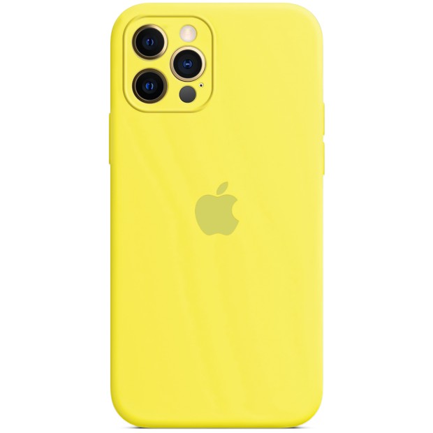 Силіконовий чохол Original RoundCam Case для Apple iPhone 12 Pro Max (47) Лимонний