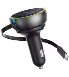 АЗУ-адаптер Proove Hammer 81W (USB + Type-C) + вбудований Type-C кабель (Black) АЗУ-адаптер Proove Hammer 81W (USB + Type-C) + вбудований Type-C кабель (Black)