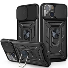 Чохол-накладка Ring Serge Armor Case для Apple iPhone 13 / 14 (ShutCam) (Чорний)