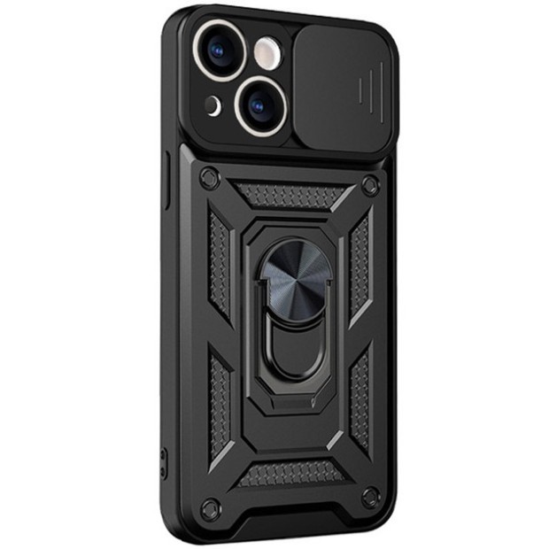 Бронь-чехол Ring Serge Armor Case Apple iPhone 13/14 (ShutCam) (Чёрный)