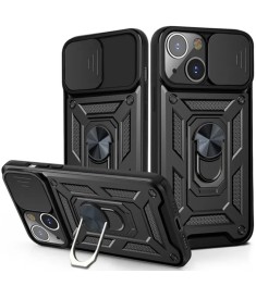 Чохол-накладка Ring Serge Armor Case для Apple iPhone 13 / 14 (ShutCam) (Чорний).. Чохол-накладка Ring Serge Armor Case для Apple iPhone 13 / 14 (ShutCam) (Чорний)..
