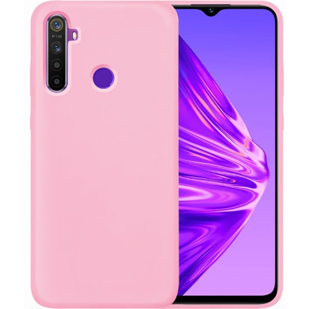 Силіконовий оригінальний 360-чохол Realme 5 (Рожевий) Силіконовий оригінальний 360-чохол Realme 5 (Рожевий)
