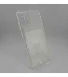 Силіконовий чохол WS для Samsung Galaxy A51 (ShutCam) (Прозорий)