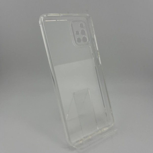 Силіконовий чохол WS для Samsung Galaxy A51 (ShutCam) (Прозорий)