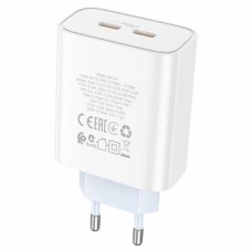 СЗУ-адаптер USB Borofone BA73A PD 35W (2Type-C) (Белый)