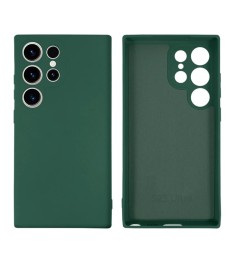 Чохол Silicone Case Samsung Galaxy S23 Ultra (Темно-зелений)