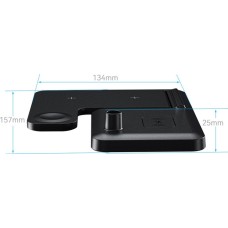 Беспроводное зарядное устройство Essager Jiecheng 15W 4in1 (Black) EWXZM-JC01-Z