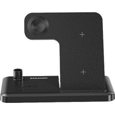 Бездротовий зарядний пристрій Essager Jiecheng 15W 4в1 (Чорний) EWXZM-JC01-Z