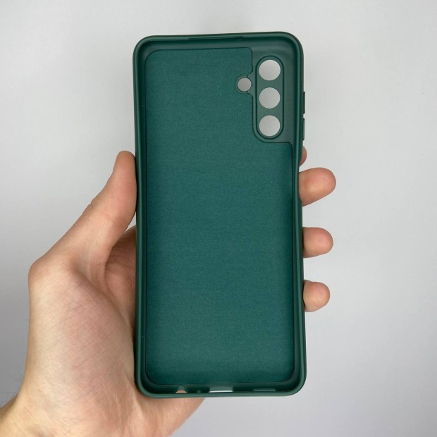 Силіконовий оригінальний чохол для Samsung Galaxy A04S (2022) (ShutCam) (хакі)