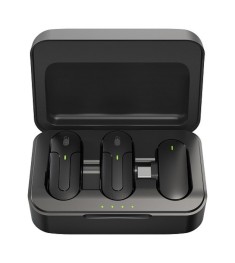 Беспроводной микрофон петличный Hoco DI56 (Type-C) (Чёрный)