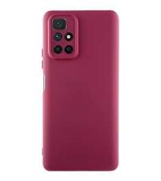 Силіконовий чохол Original Xiaomi Redmi Note 10  /  Note 10S (ShutCam) (Бордовий..