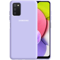 Силикон Original 360 Case Logo Samsung Galaxy A03S (Фиалковый)