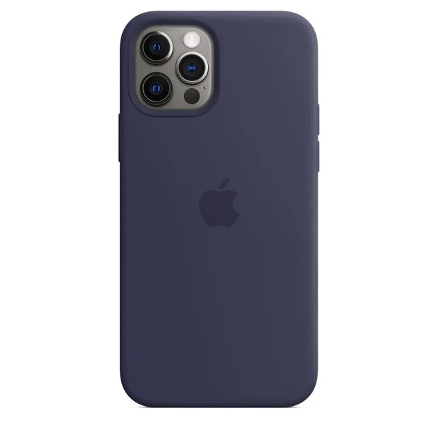 Силикон Original Round Case Apple iPhone 15 Pro (09) Midnight Blue