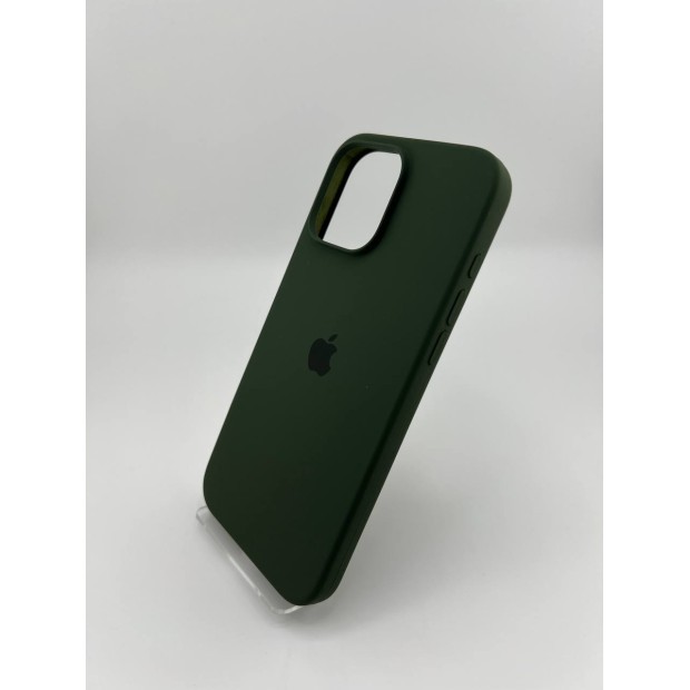 Силикон Original Round Case Apple iPhone 16 Pro Max (69) Atrovirens