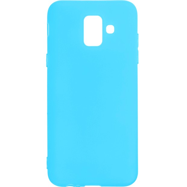 Силиконовый чехол iNavi Color Samsung Galaxy A6 (2018) A600 (голубой)