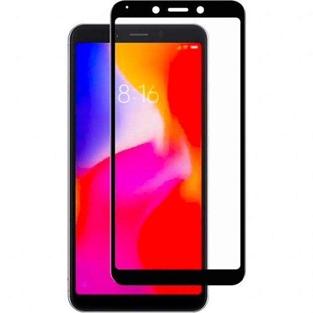 Захисне скло 5D Standard Xiaomi Redmi 6  /  6a Чорне