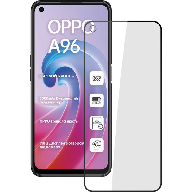 Захисне скло 5D Standard Oppo A96 Black