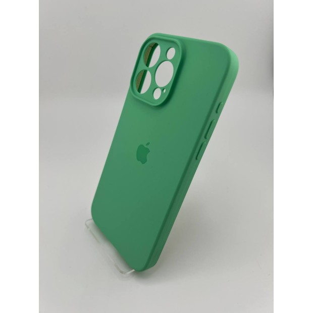 Силіконовий чохол Original RoundCam для Apple iPhone 15 Pro Max (49) Аквамарин