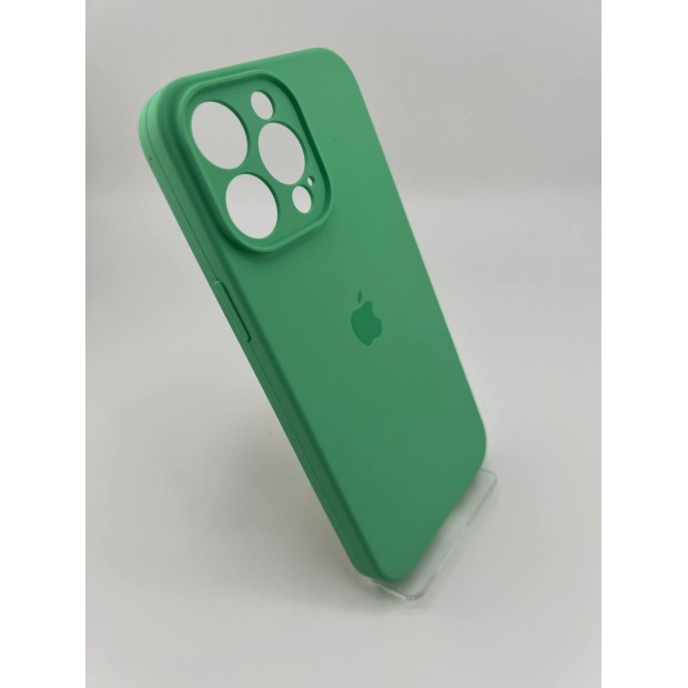 Силикон Original RoundCam Case Apple iPhone 15 Pro Max (49) Aquamarine