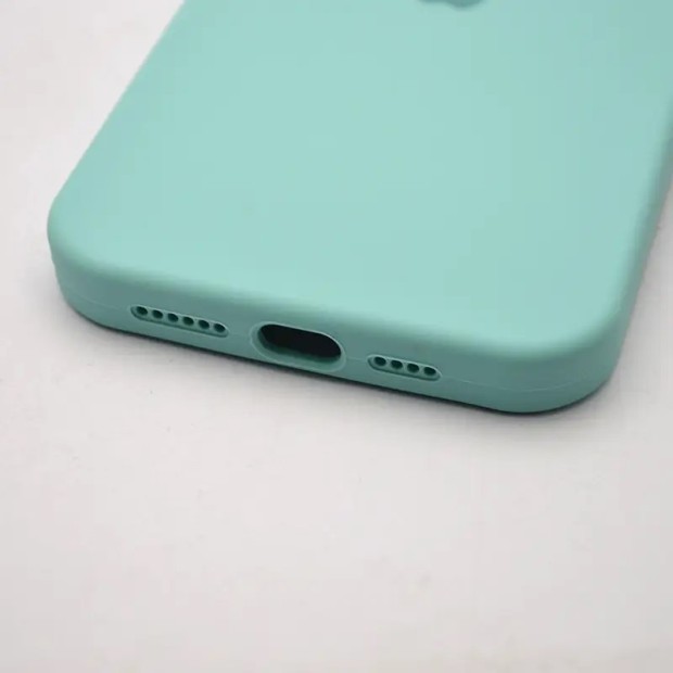 Силикон Original RoundCam Case Apple iPhone 15 Pro Max (49) Aquamarine