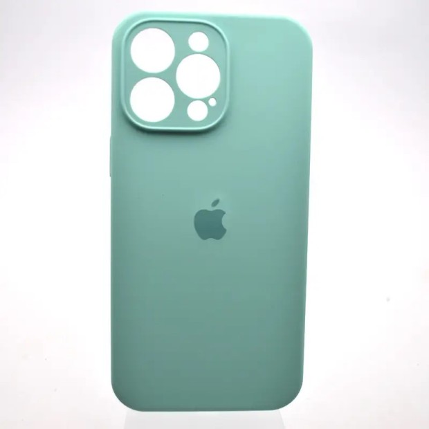 Силикон Original RoundCam Case Apple iPhone 15 Pro Max (49) Aquamarine