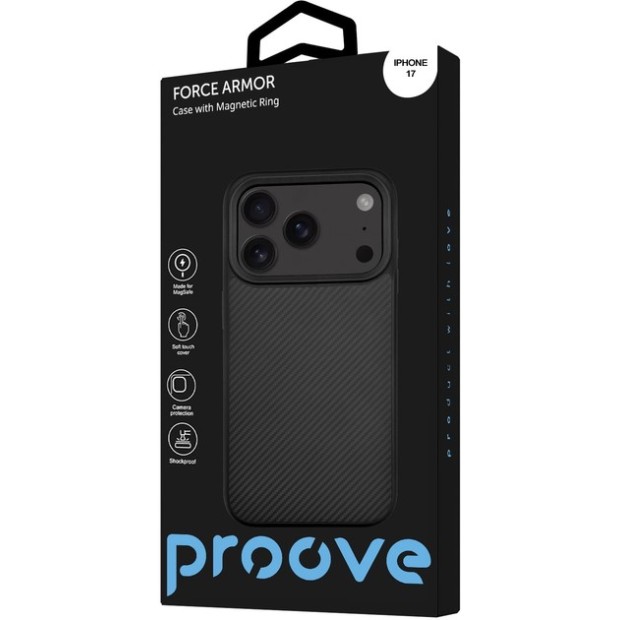Накладка Proove Force Armor Case MagSafe Apple iPhone 17 (Black)