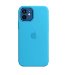 Силіконовий оригінальний чохол круглої форми для Apple iPhone 13 mini (20) Синій..
